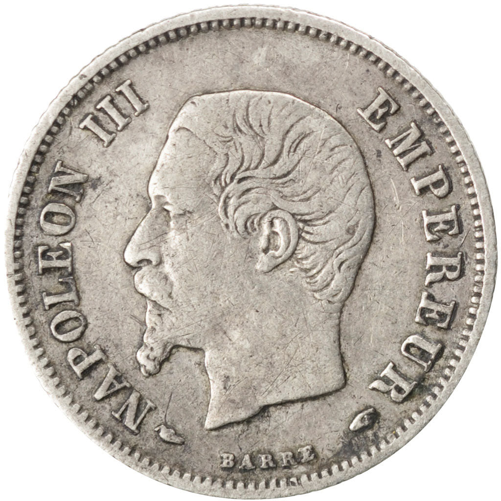 FRANCE, Napoléon III, 20 Centimes, 1853, Paris, KM #778.1, VF(30-35), Silver, 15
