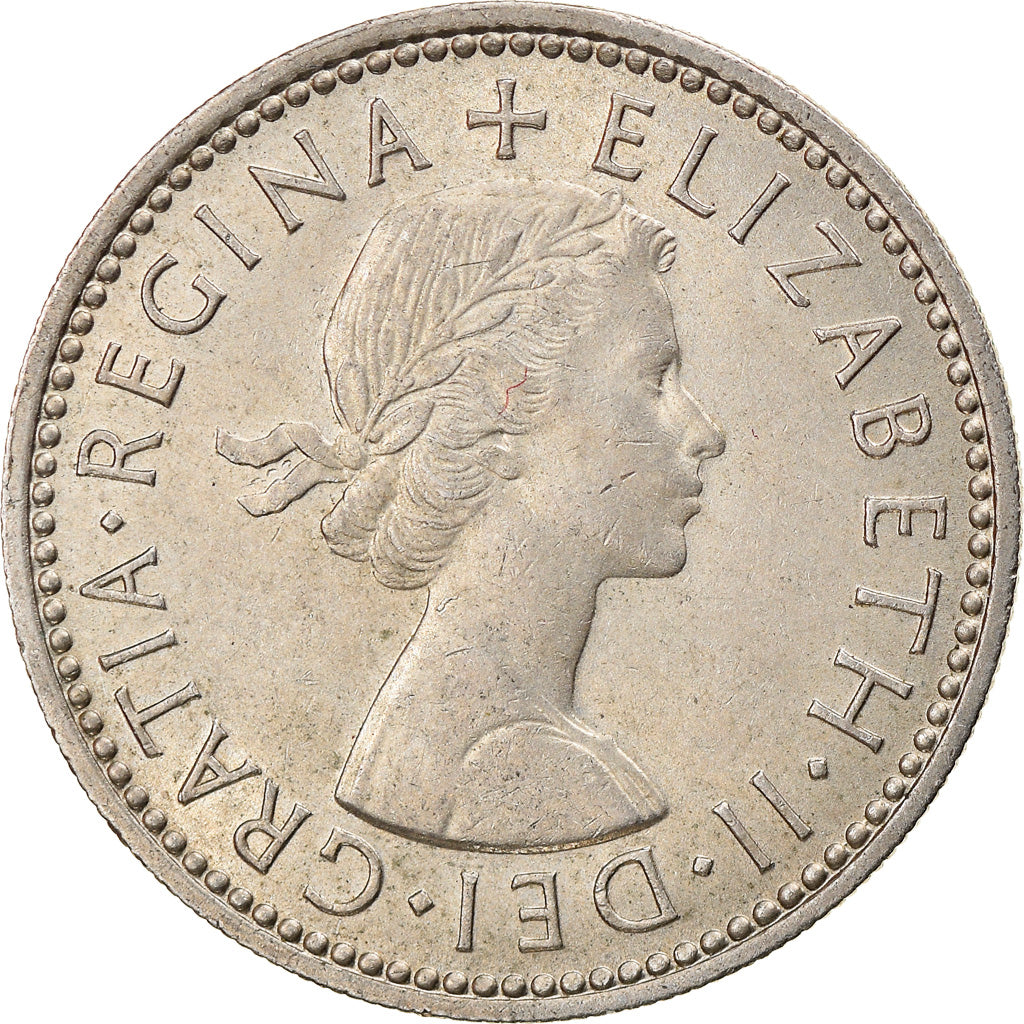 Coin, Great Britain, Elizabeth II, Shilling, 1961, AU(55-58), Copper-nickel