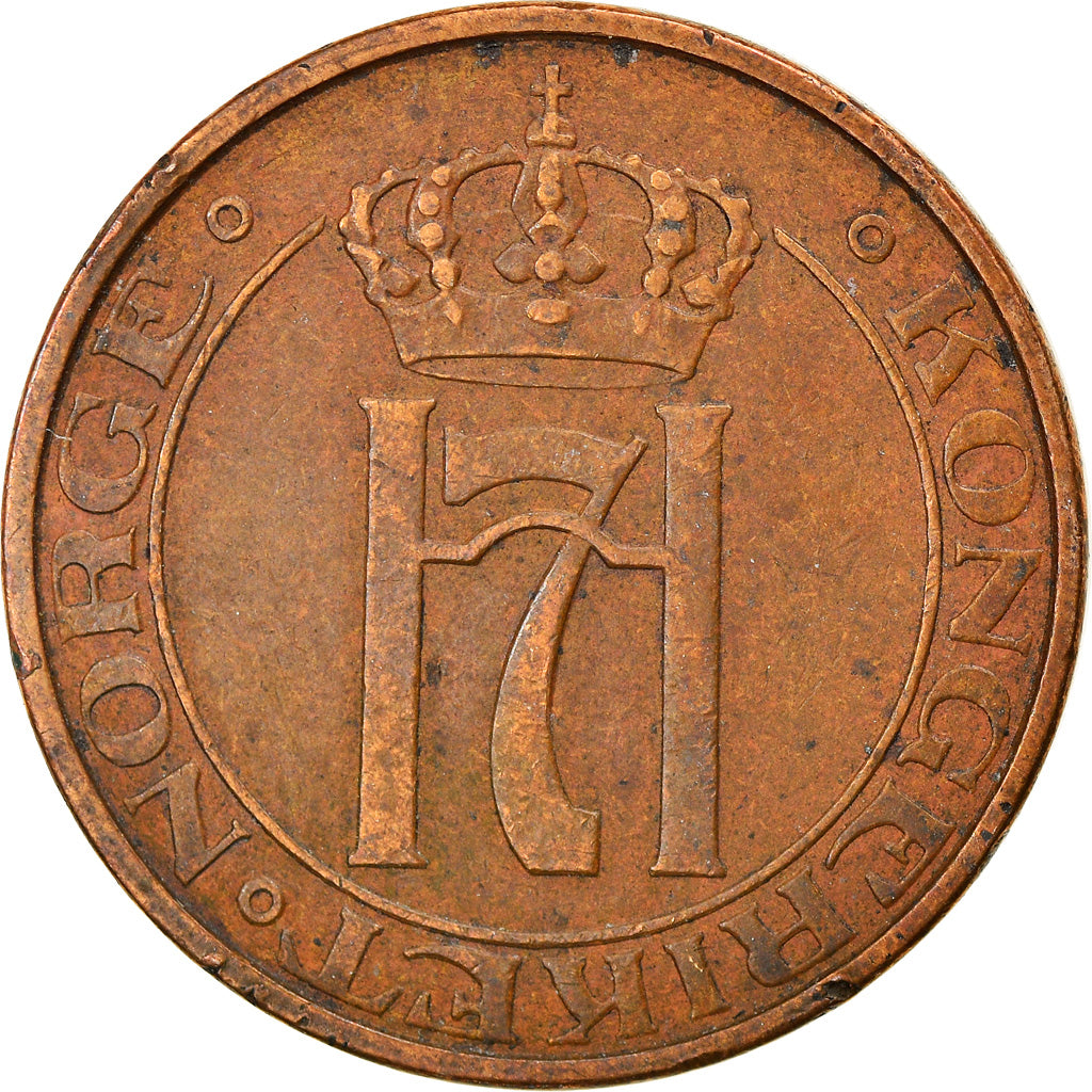 Coin, Norway, Haakon VII, 5 Öre, 1940, Kongsberg, EF(40-45), Bronze, KM:368