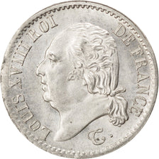 FRANCE, Louis XVIII, 1/4 Franc, 1819, Paris, KM #714.1, graded, PCGS, , Silver,.