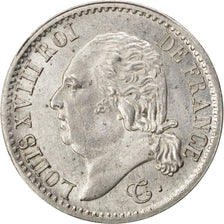 Frankrijk, Louis XVIII, 1/4 Franc, 1821, Paris, Zilver, PR+, Gadoury:352