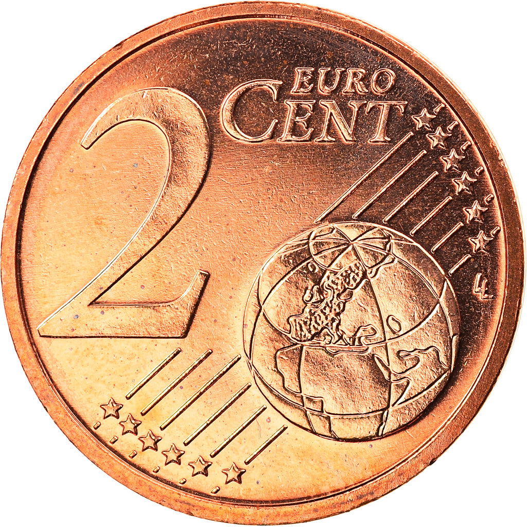 Latvia, 2 Euro Cent, 2014, MS(64), Copper Plated Steel