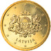 Latvia, 10 Euro Cent, 2014, UNZ+, Messing