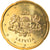 Latvia, 20 Euro Cent, 2014, SPL+, Laiton