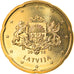 Letónia, 20 Euro Cent, 2014, MS(64), Latão