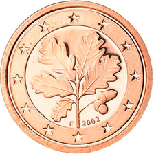 GERMANY - FEDERAL REPUBLIC, Euro Cent, 2002, Stuttgart, MS(65-70), Copper Plated