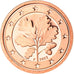 GERMANY - FEDERAL REPUBLIC, Euro Cent, 2002, Stuttgart, MS(65-70), Copper Plated
