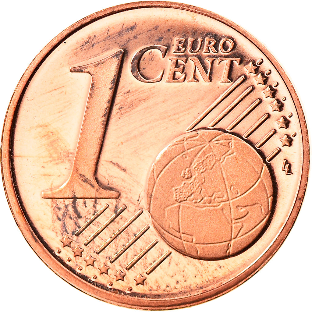 GERMANY - FEDERAL REPUBLIC, Euro Cent, 2002, Stuttgart, MS(65-70), Copper Plated
