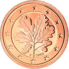 GERMANY - FEDERAL REPUBLIC, 2 Euro Cent, 2002, Stuttgart, MS(65-70), Copper