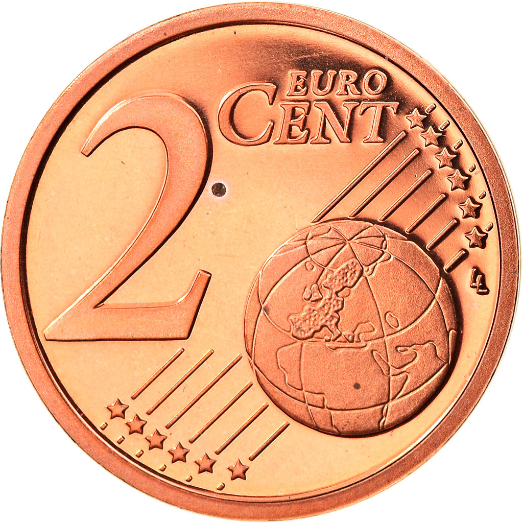 ALEMANHA - REPÚBLICA FEDERAL, 2 Euro Cent, 2002, Stuttgart, MS(65-70), Aço
