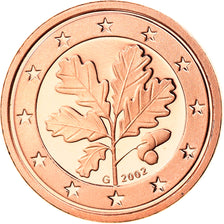 GERMANY - FEDERAL REPUBLIC, Euro Cent, 2002, Karlsruhe, MS(65-70), Copper Plated