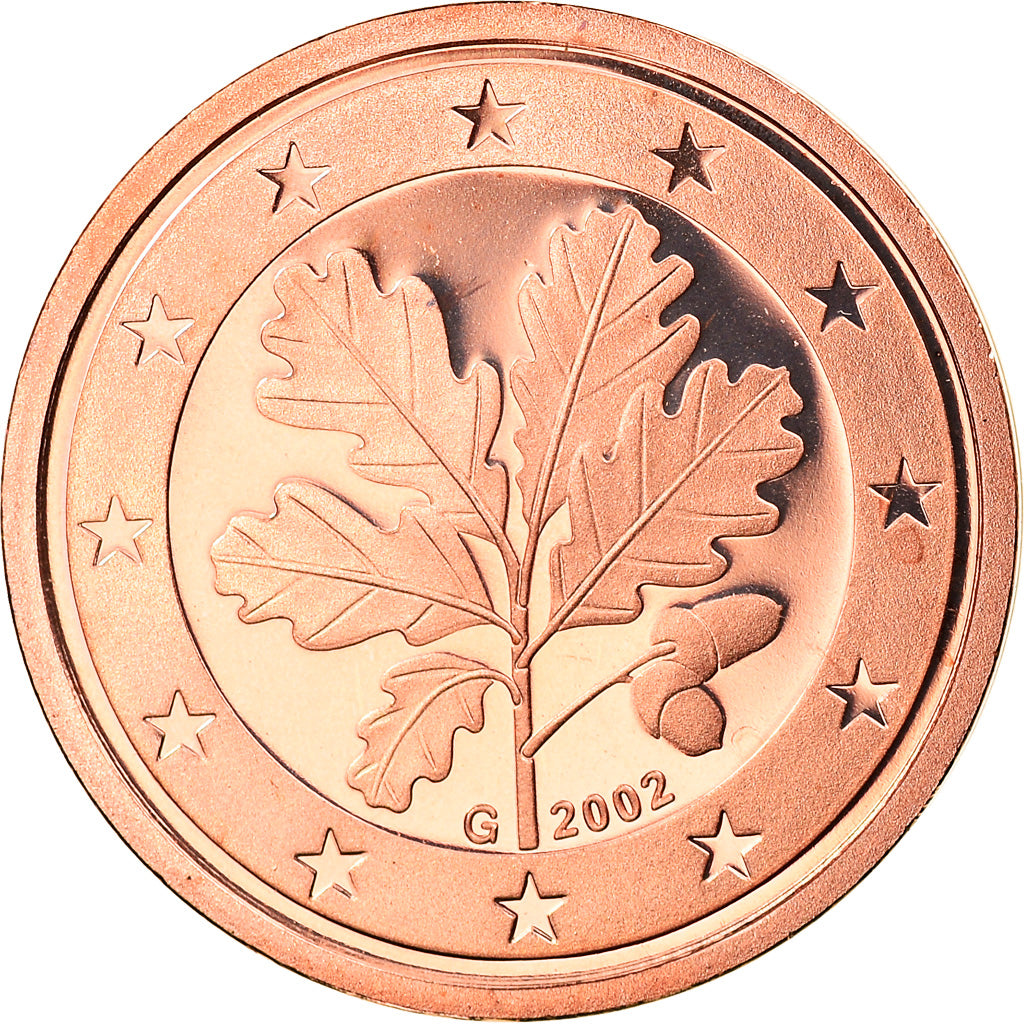 ALEMANHA - REPÚBLICA FEDERAL, 2 Euro Cent, 2002, Karlsruhe, MS(65-70), Aço