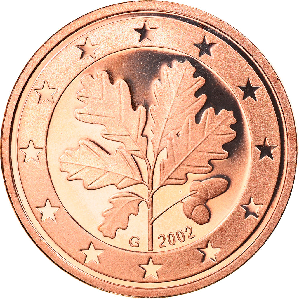 GERMANIA - REPUBBLICA FEDERALE, 5 Euro Cent, 2002, Karlsruhe, FDC, Acciaio