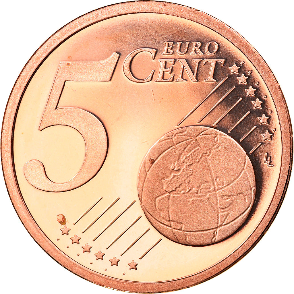 GERMANIA - REPUBBLICA FEDERALE, 5 Euro Cent, 2002, Karlsruhe, FDC, Acciaio