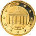 GERMANY - FEDERAL REPUBLIC, 20 Euro Cent, 2002, Karlsruhe, MS(65-70), Brass