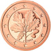 GERMANY - FEDERAL REPUBLIC, Euro Cent, 2002, Hambourg, MS(65-70), Copper Plated