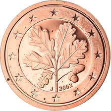 GERMANY - FEDERAL REPUBLIC, 2 Euro Cent, 2002, Hambourg, MS(65-70), Copper