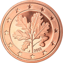 GERMANY - FEDERAL REPUBLIC, 5 Euro Cent, 2002, Hambourg, MS(65-70), Copper