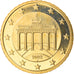 GERMANY - FEDERAL REPUBLIC, 50 Euro Cent, 2002, Hambourg, MS(65-70), Brass