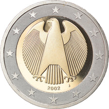 GERMANY - FEDERAL REPUBLIC, 2 Euro, 2002, Hambourg, MS(65-70), Bi-Metallic