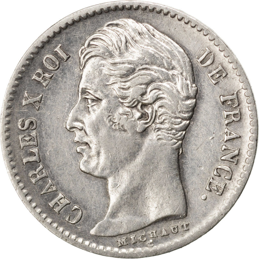 FRANCE, Charles X, 1/4 Franc, 1830, Paris, KM #722.1, EF(40-45), Silver,...