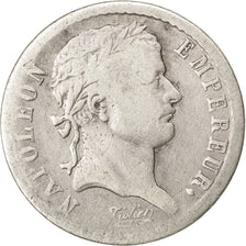 FRANCE, Napoléon I, 1/2 Franc, 1808, Paris, KM #680.1, F(12-15), Silver, Gadoury