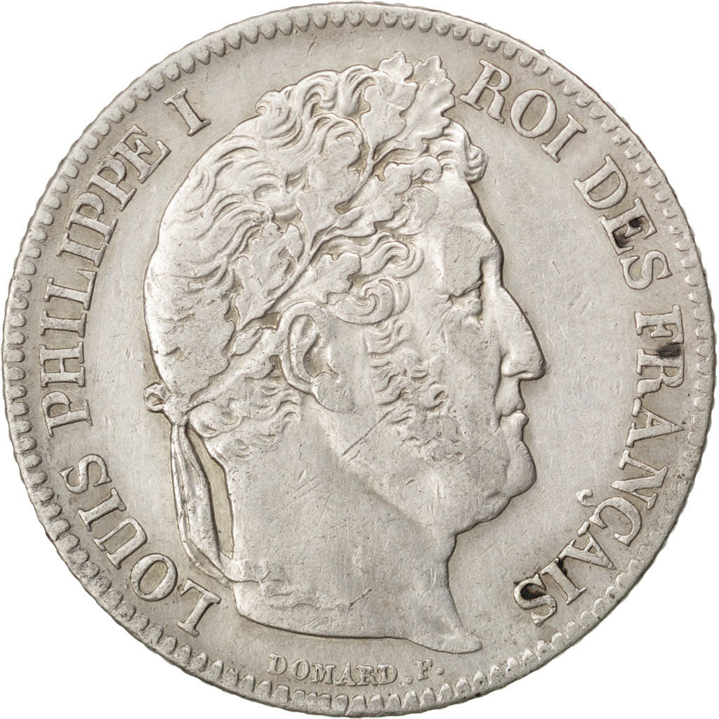 FRANCE, Louis-Philippe, Franc, 1845, Rouen, KM #748.2, EF(40-45), Silver,...