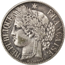 FRANCE, Cérès, Franc, 1895, Paris, KM #822.1, EF(40-45), Silver, 23, Gadoury #..
