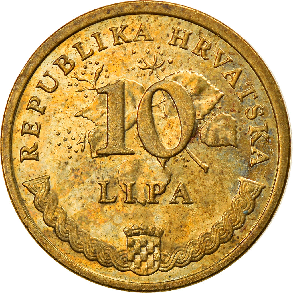 Coin, Croatia, 10 Lipa, 2015, EF(40-45), Brass plated steel, KM:6