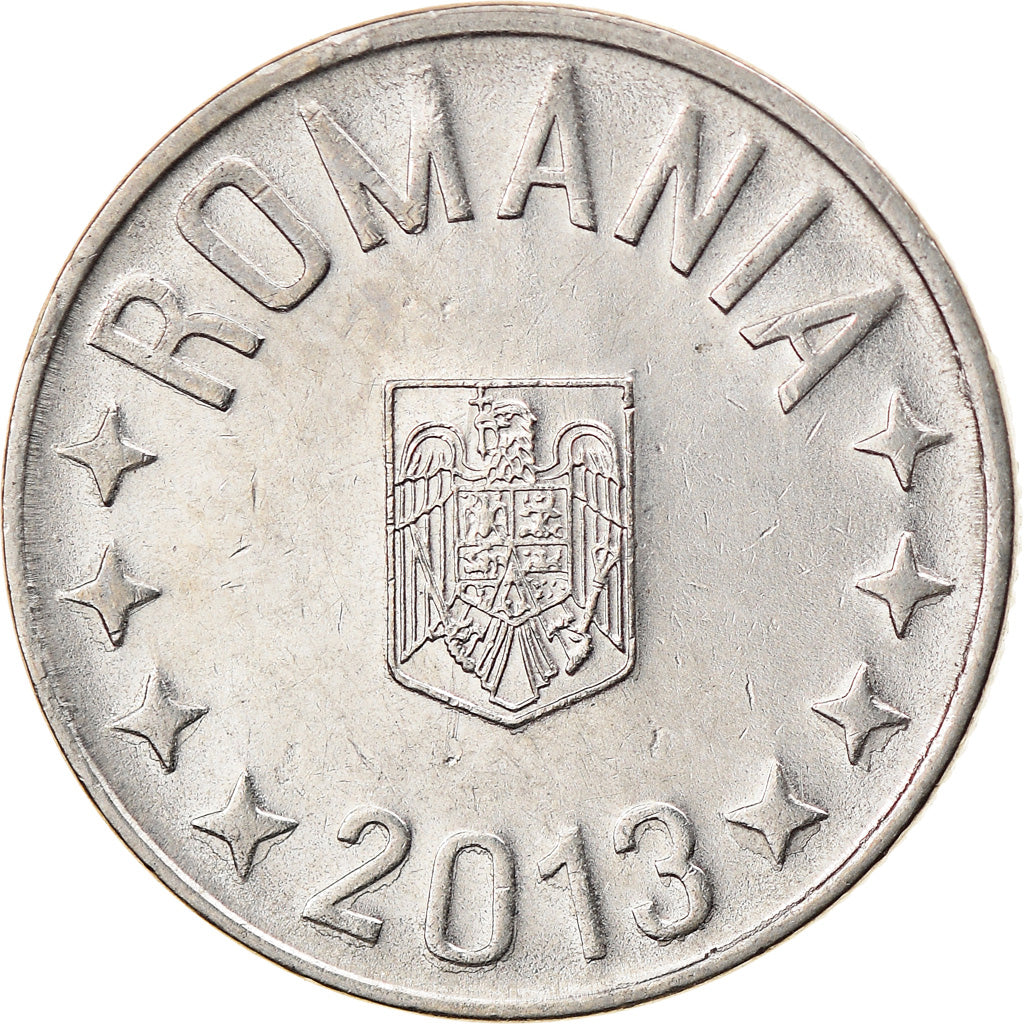 Moneda, Rumanía, 10 Bani, 2013, Bucharest, MBC, Níquel chapado en acero