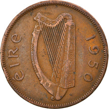 Coin, IRELAND REPUBLIC, Penny, 1950, EF(40-45), Bronze, KM:11