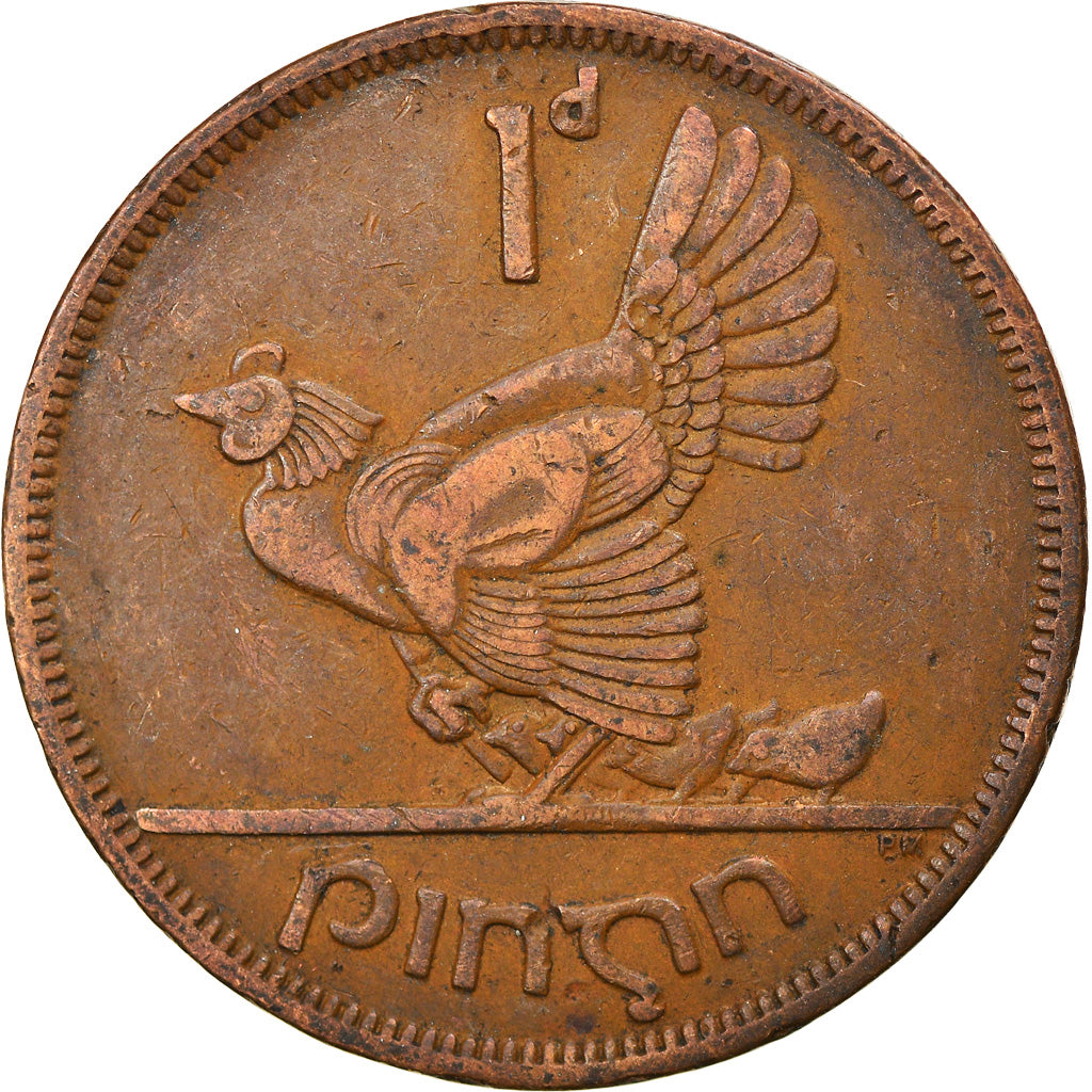 Coin, IRELAND REPUBLIC, Penny, 1950, EF(40-45), Bronze, KM:11