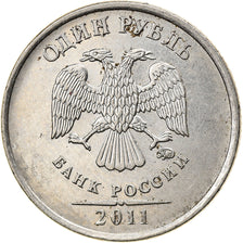 Moeda, Rússia, Rouble, 2011, Saint-Petersburg, EF(40-45), Aço Niquelado