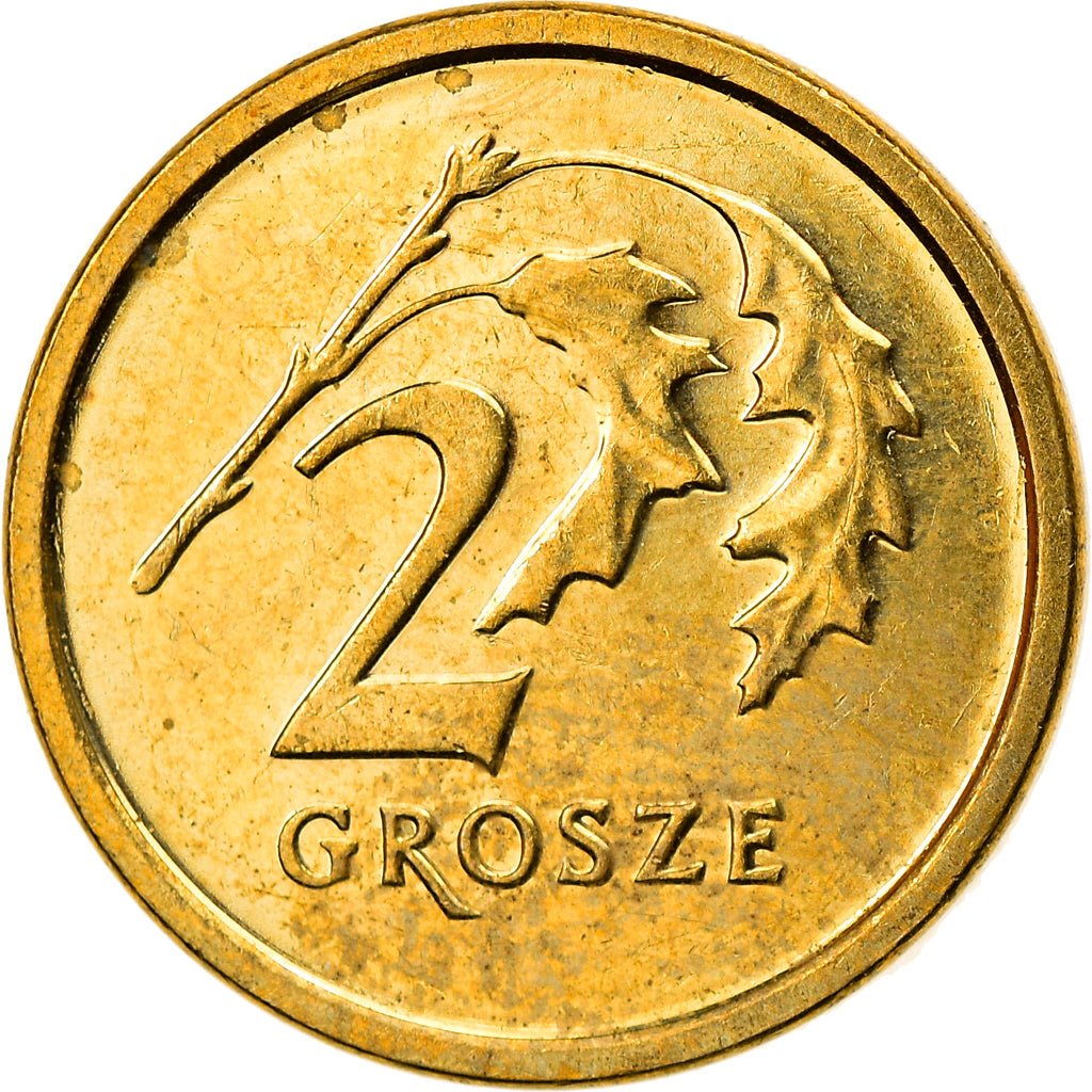 Münze, Polen, 2 Grosze, 2016, Warsaw, SS, Messing, KM:277