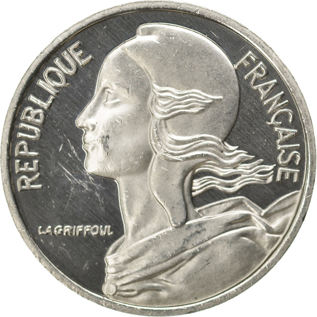 FRANCE, 5 Centimes, 1980, KM #P657, MS(60-62), Silver, Gadoury #22.P2, 5.16