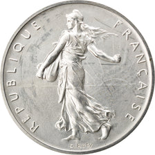 Coin, France, Franc, 1980, MS(63), Silver, KM:P669, Gadoury:104.P2