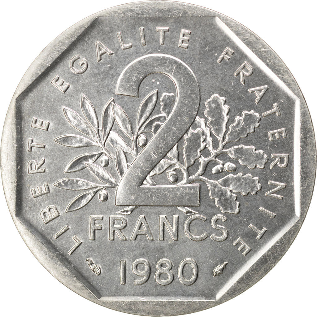 Monnaie, France, 2 Francs, 1980, SPL, Argent, KM:P672, Gadoury:123.P2