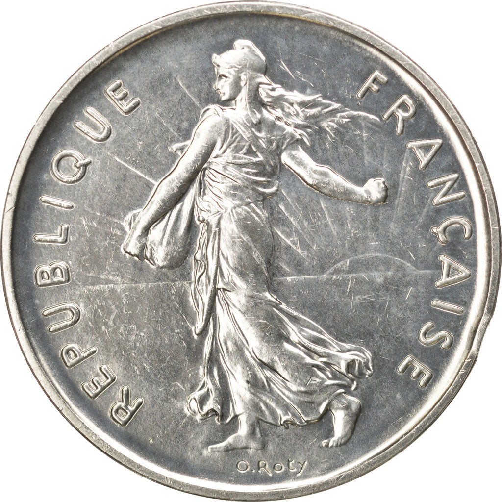 FRANCE, 5 Francs, 1980, KM #P675, MS(63), Silver, Gadoury #154.P2, 23.33