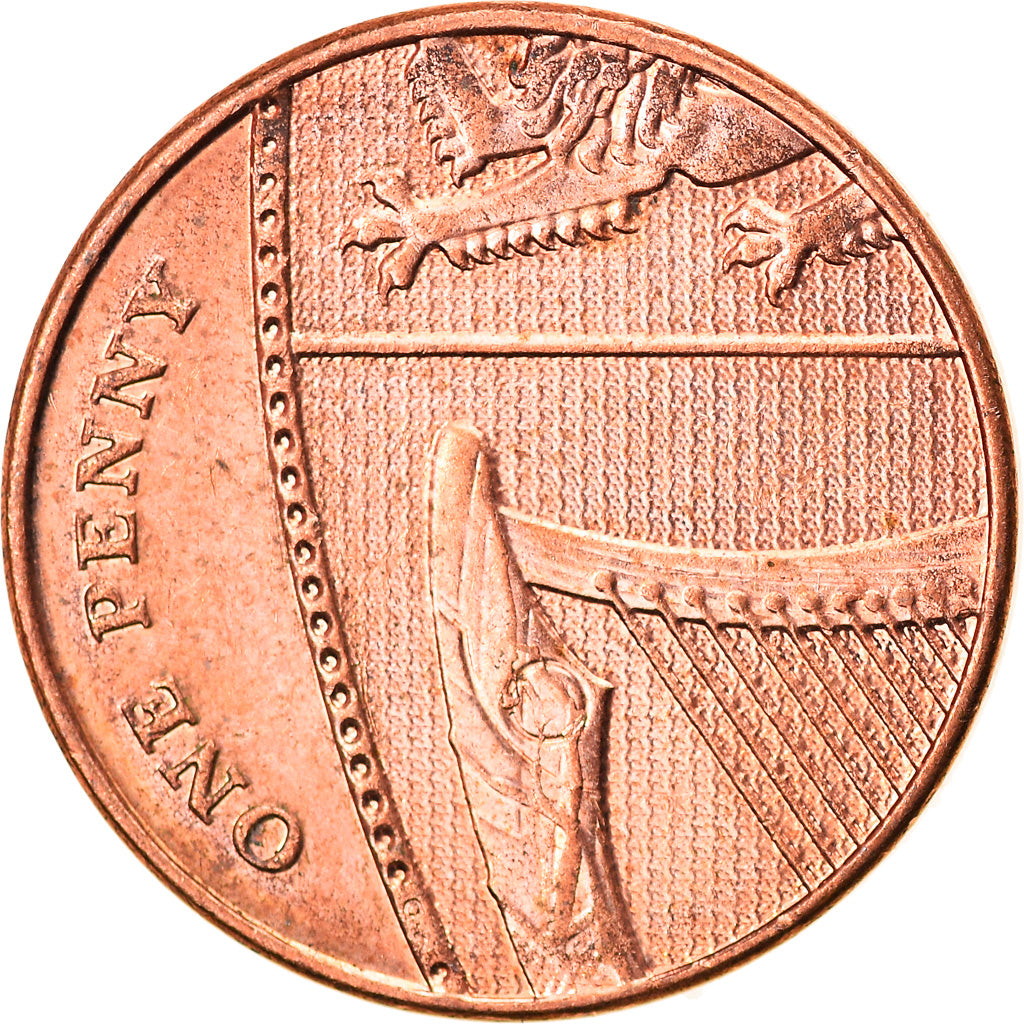 Coin, Great Britain, Elizabeth II, Penny, 2015, EF(40-45), Copper Plated Steel