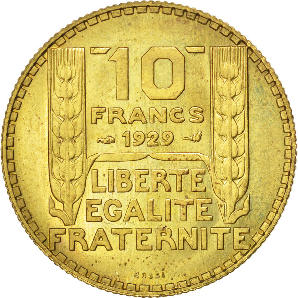 IIIème République, 10 Francs Concours de 1929 par Turin, essai, Gadoury 169.3