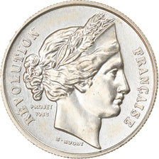 France, Medal, Bicentenaire de la Révolution Française, History, 1989, Rogat