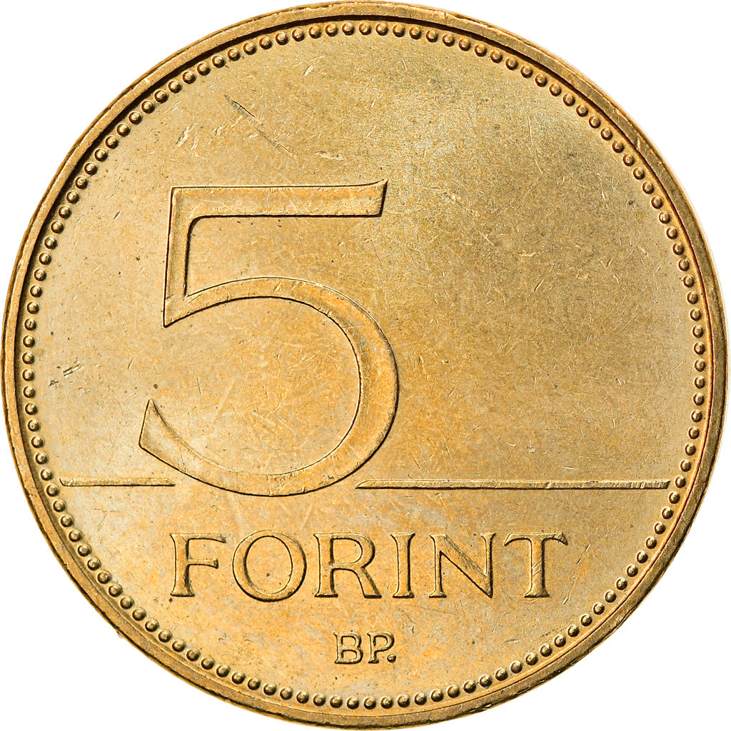 Moneta, Ungheria, 5 Forint, 2007, Budapest, BB+, Nichel-ottone, KM:694