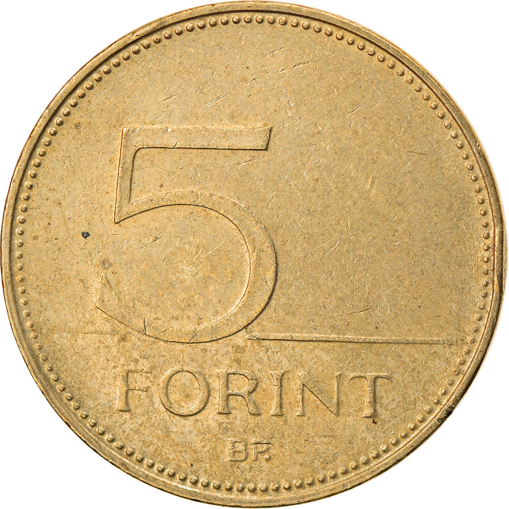Coin, Hungary, 5 Forint, 2012, Budapest, EF(40-45), Nickel-brass, KM:694