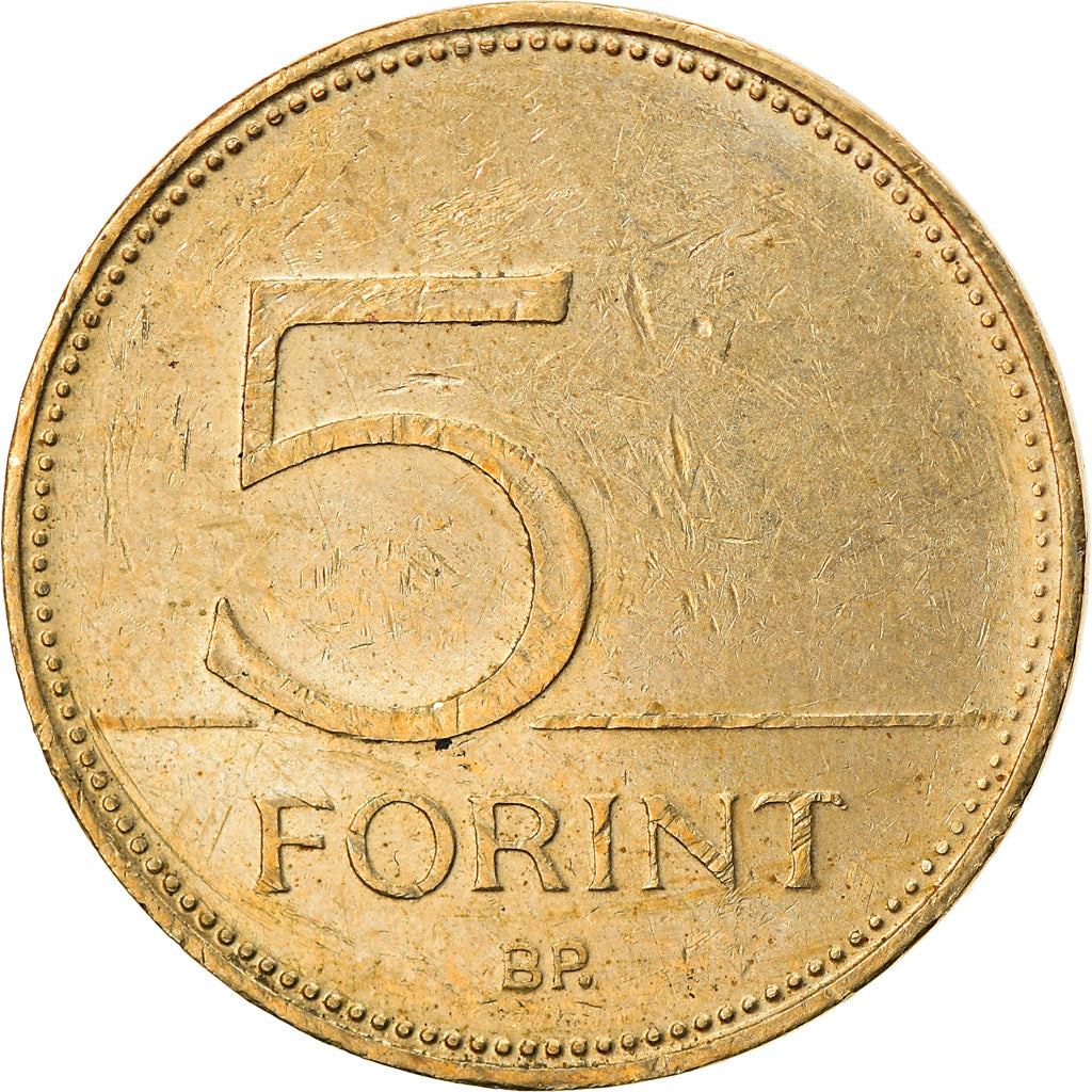 Coin, Hungary, 5 Forint, 2013, Budapest, EF(40-45), Nickel-brass, KM:694