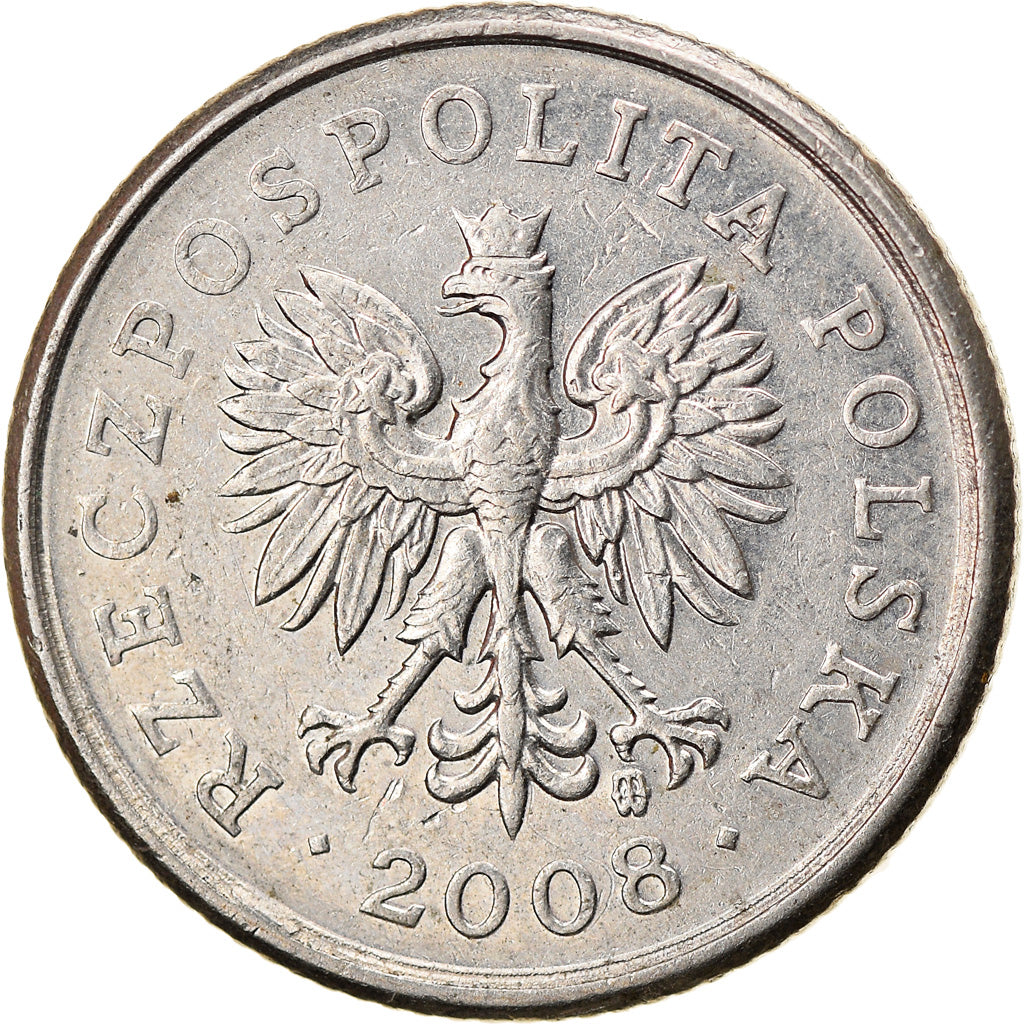 Monnaie, Pologne, 20 Groszy, 2008, Warsaw, TTB, Copper-nickel, KM:280