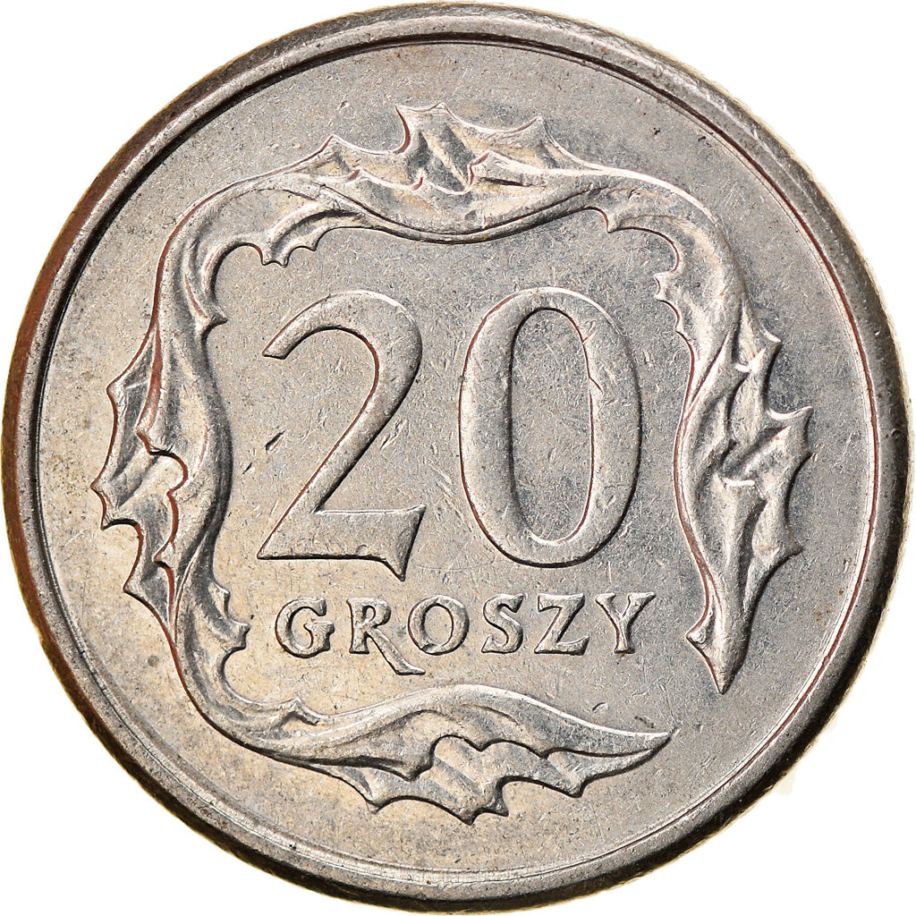 Monnaie, Pologne, 20 Groszy, 2008, Warsaw, TTB, Copper-nickel, KM:280