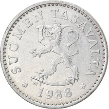 Coin, Finland, 10 Pennia, 1988, EF(40-45), Aluminum, KM:46a