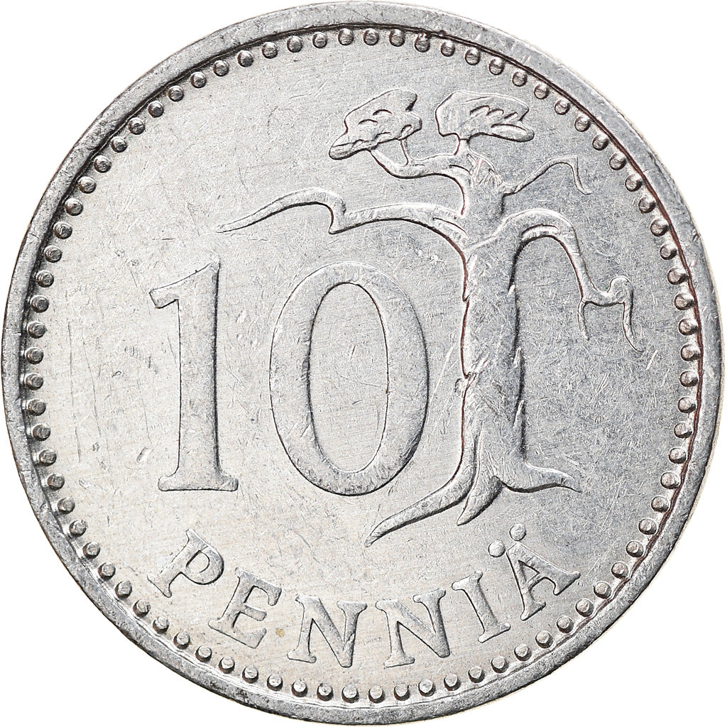 Coin, Finland, 10 Pennia, 1988, EF(40-45), Aluminum, KM:46a