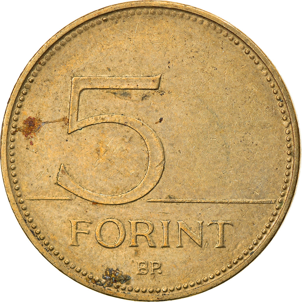 Coin, Hungary, 5 Forint, 2012, Budapest, EF(40-45), Nickel-brass, KM:847