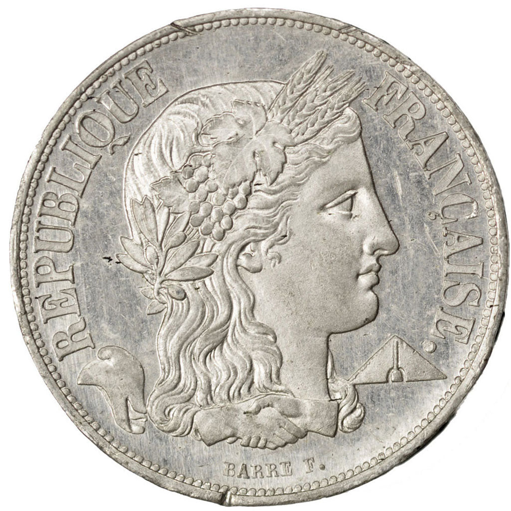 FRANCE, 20 Francs, 1848, MS(60-62), Aluminium, Gadoury #1037d, 2.80
